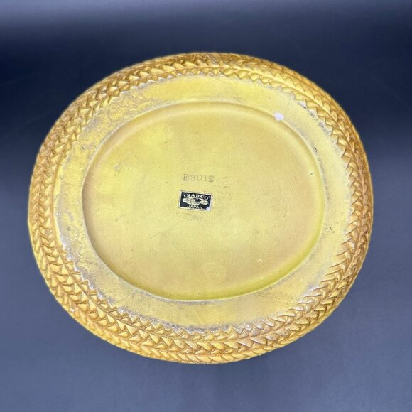 Vintage Hat Planter Inarco Japan Yellow Feather Mid Century Kitsch Decor Ceramic - Picture 7 of 14
